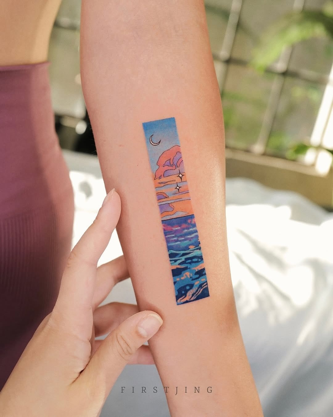 Minimalist Banana Leaf Tattoo Tattoo Design