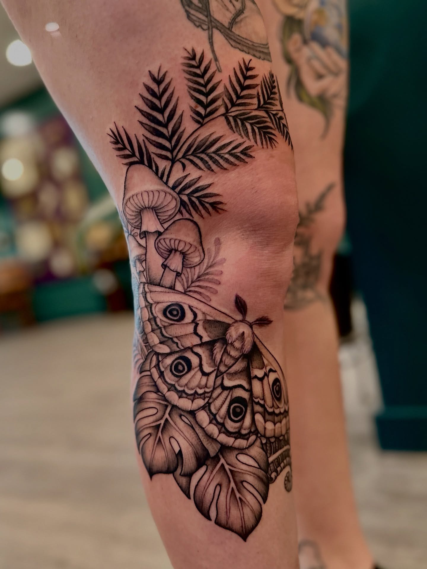 Nature-Inspired Leg Tattoo Collection Tattoo Design