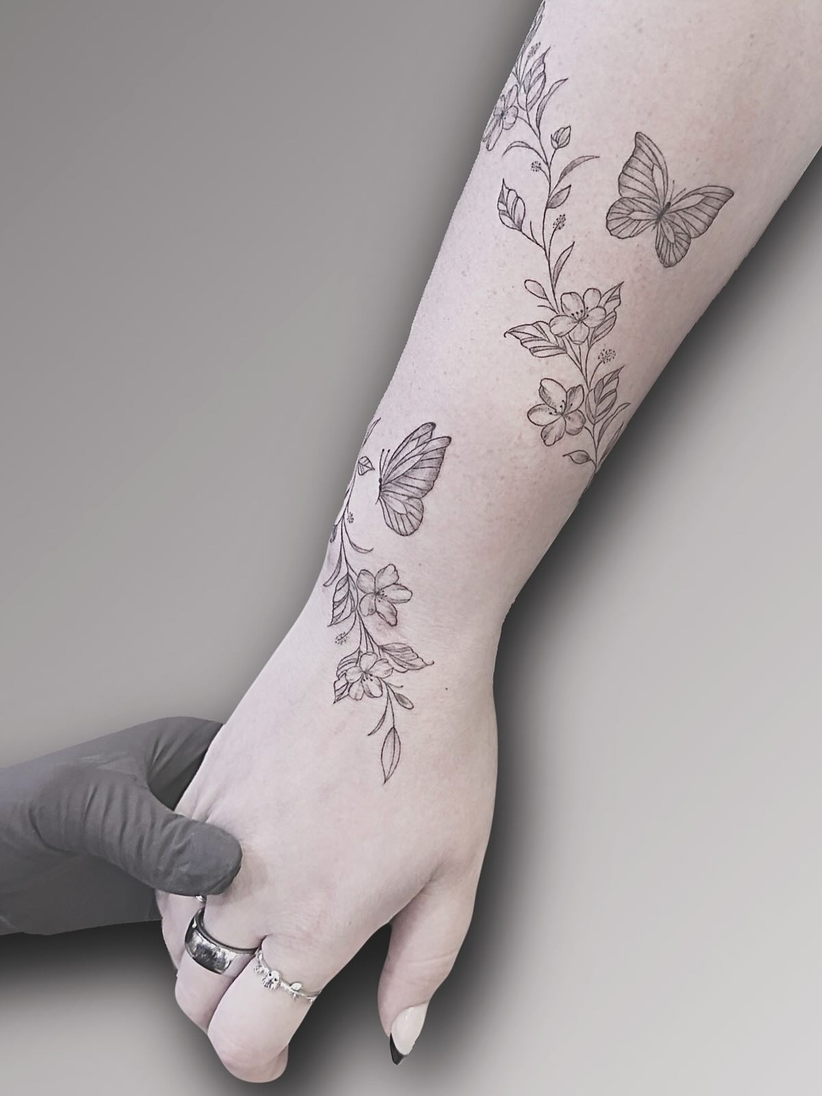 Nature-Inspired Surreal Sleeve Tattoo Tattoo Design