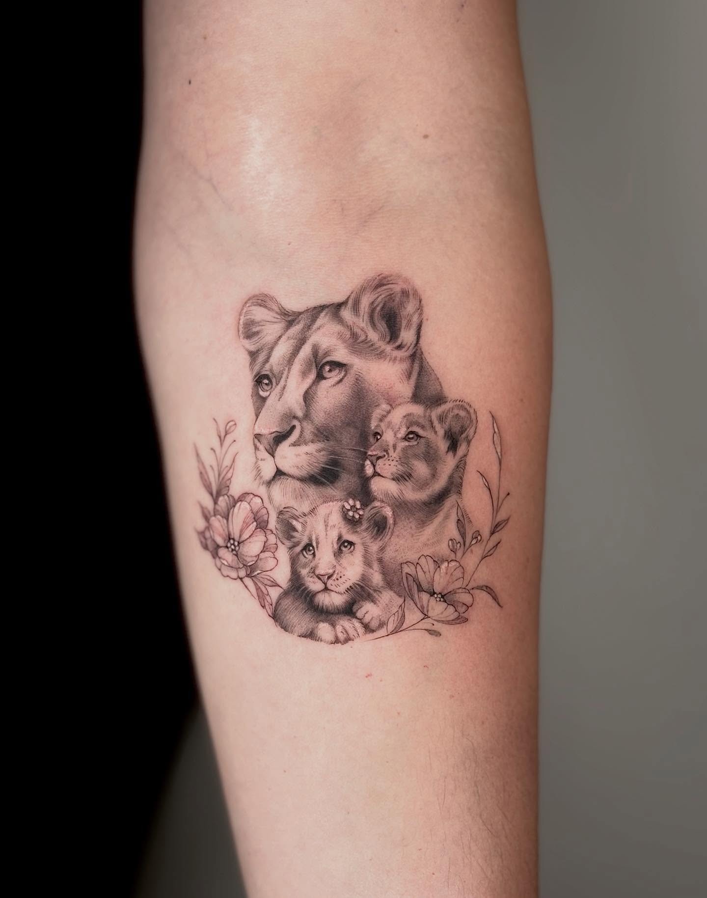 Peony and Mandala Floral Tattoo Tattoo Design
