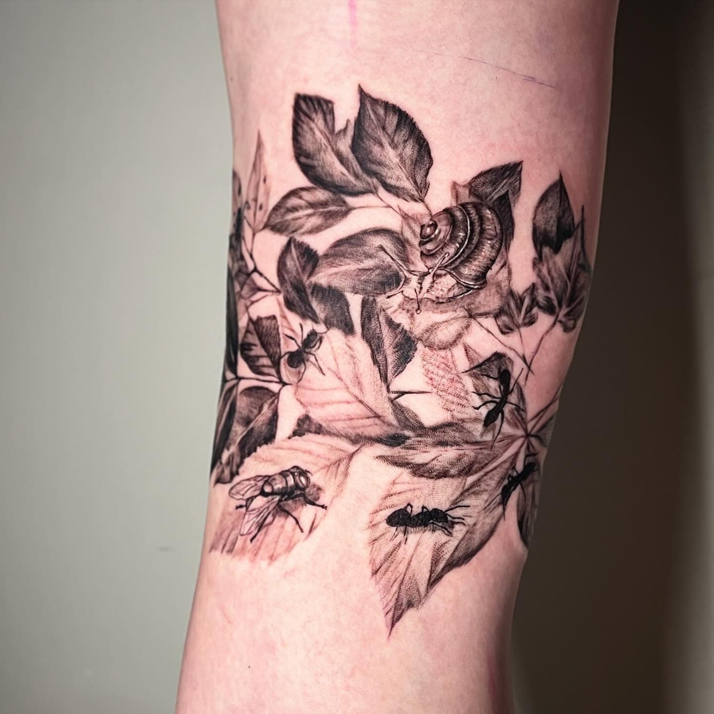 Wildflower and Mountain Tattoo Tattoo Design