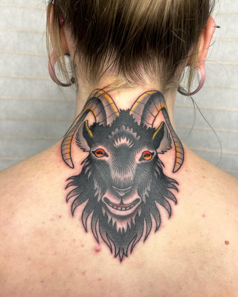 Behind Neck Tattoos for Women Tattoo Design