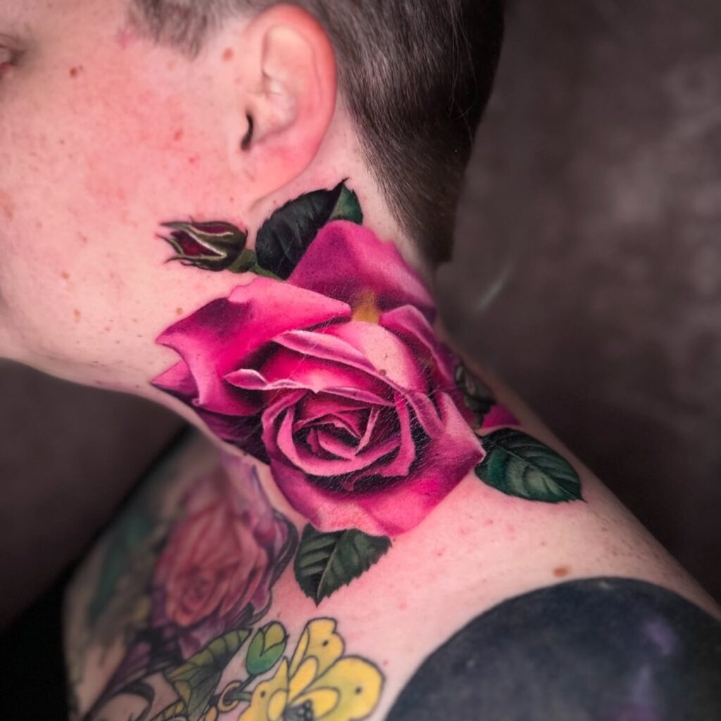 Full Neck Tattoos for Women Tattoo Design