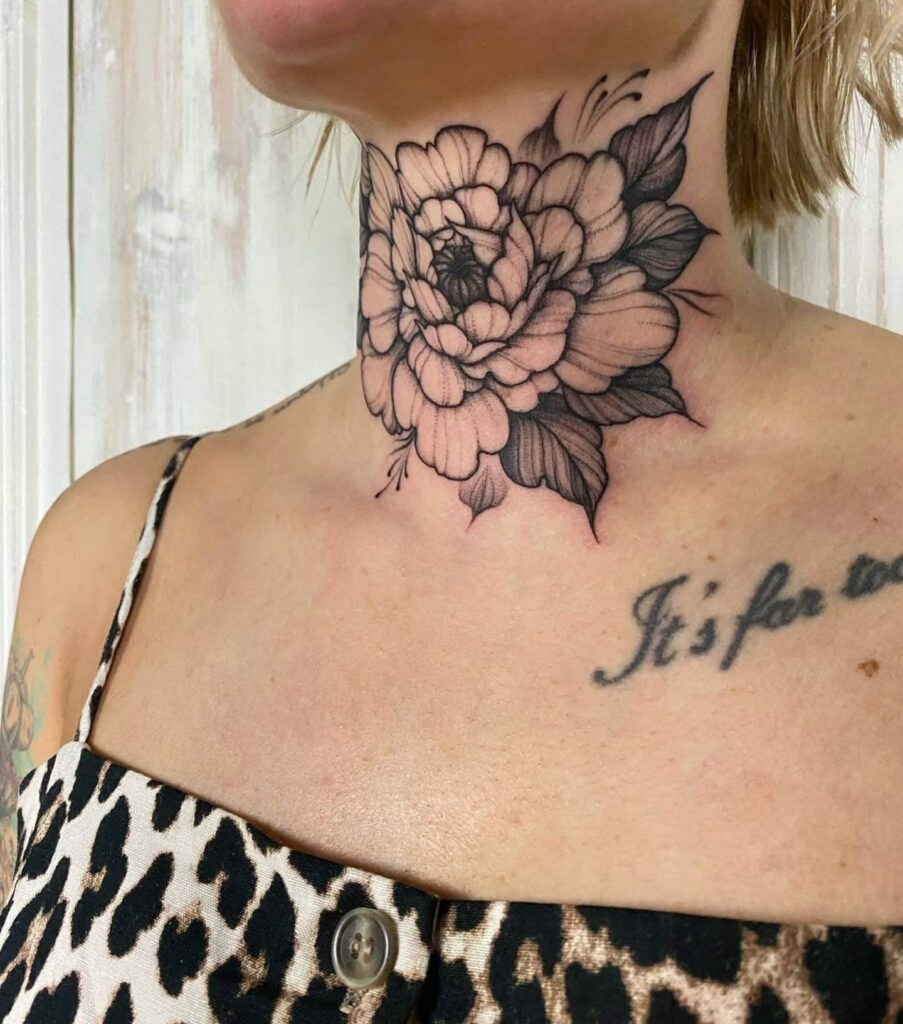 Layered Ornamental Collar Neck Tattoo Tattoo Design