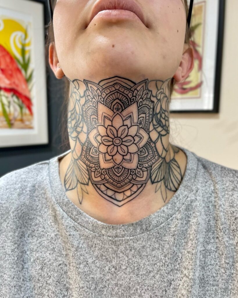 Made in Heaven Vertical Neck Tattoo Tattoo Design