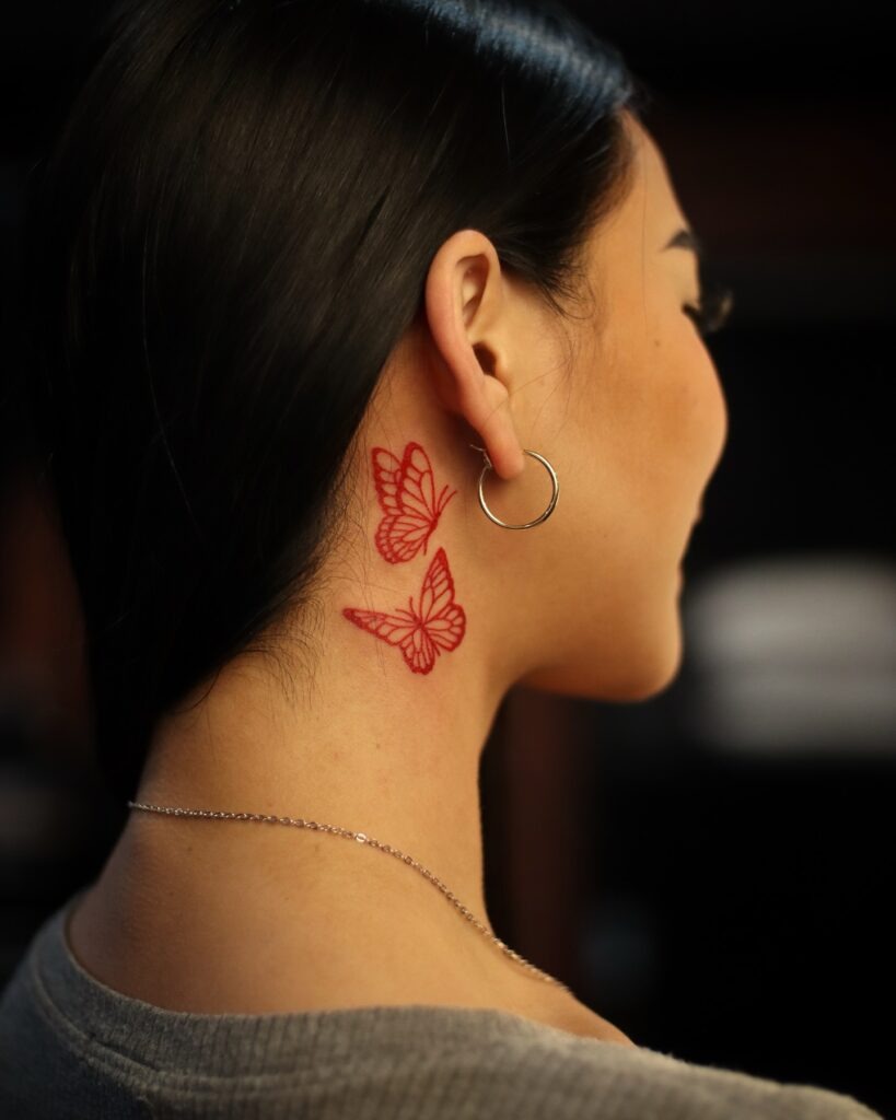 Mandala Light and Divine Feminine Neck Tattoo Tattoo Design