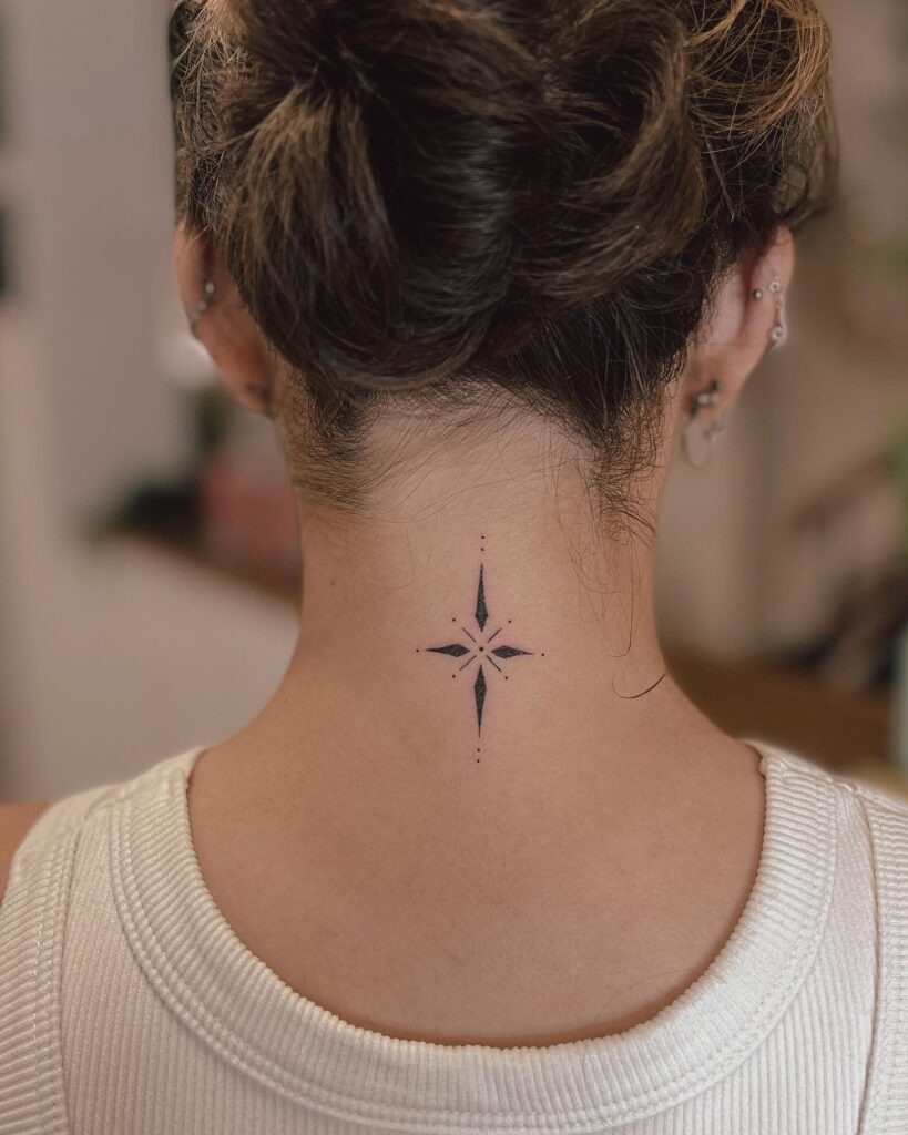 Minimalist Neck Tattoos for Women Tattoo Design
