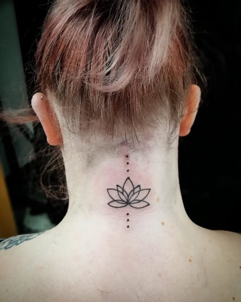 Ornamental Neck-to-Spine Tattoo Design Tattoo Design