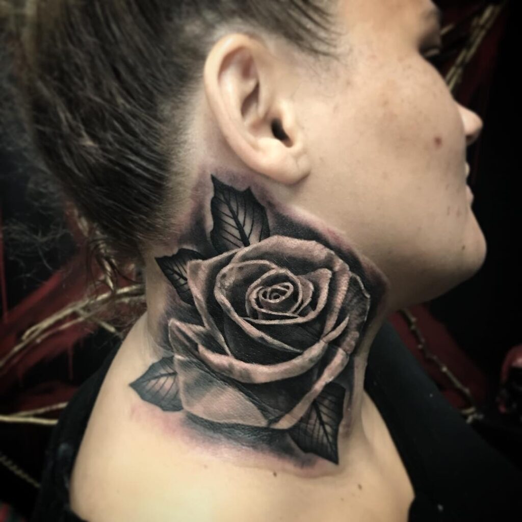 Side Neck Tattoos for Women Tattoo Design