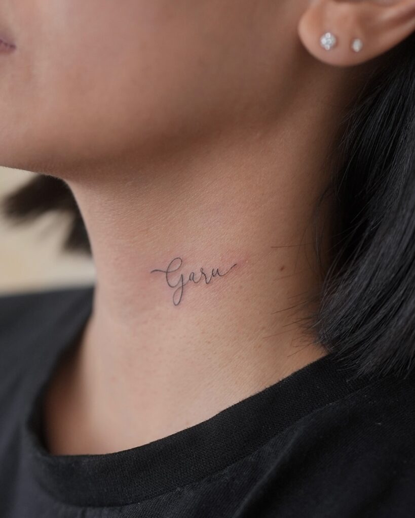 Unique Neck Tattoos for Women Tattoo Design