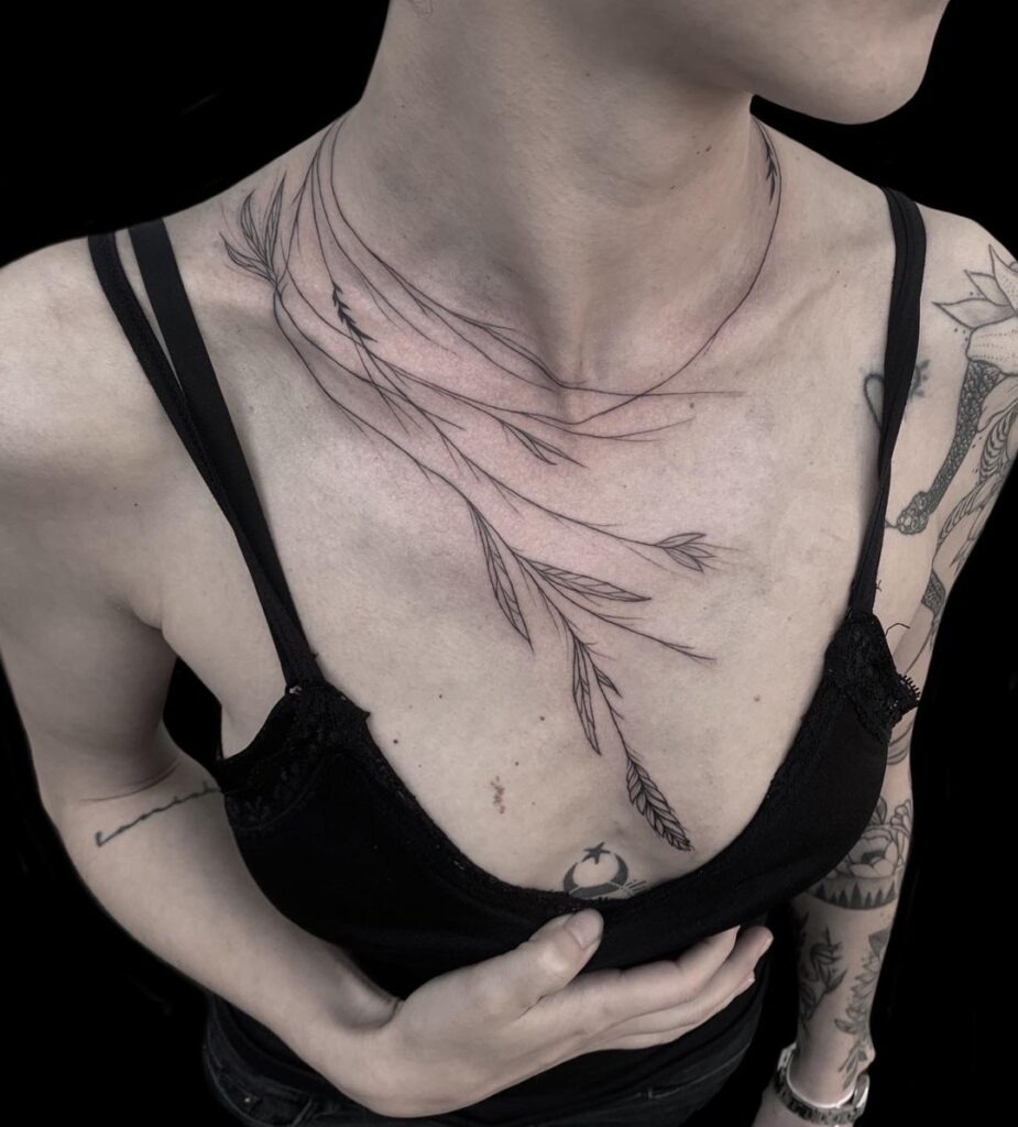 Barbed Thorn Choker Tattoo Tattoo Design