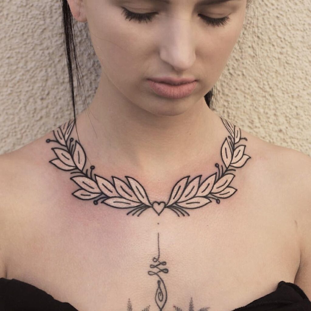 Baroque Lace Collar Tattoo Tattoo Design