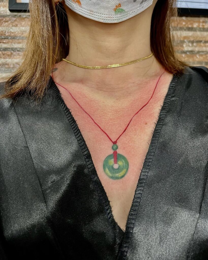 Delicate Trinity Knot Necklace Tattoo Tattoo Design