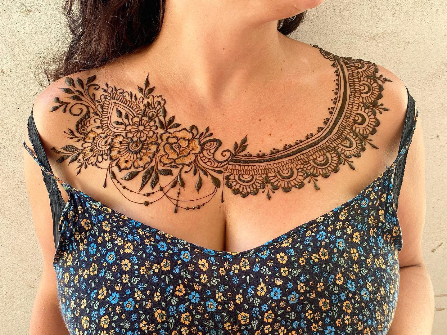Gothic Web Collar Tattoo Tattoo Design