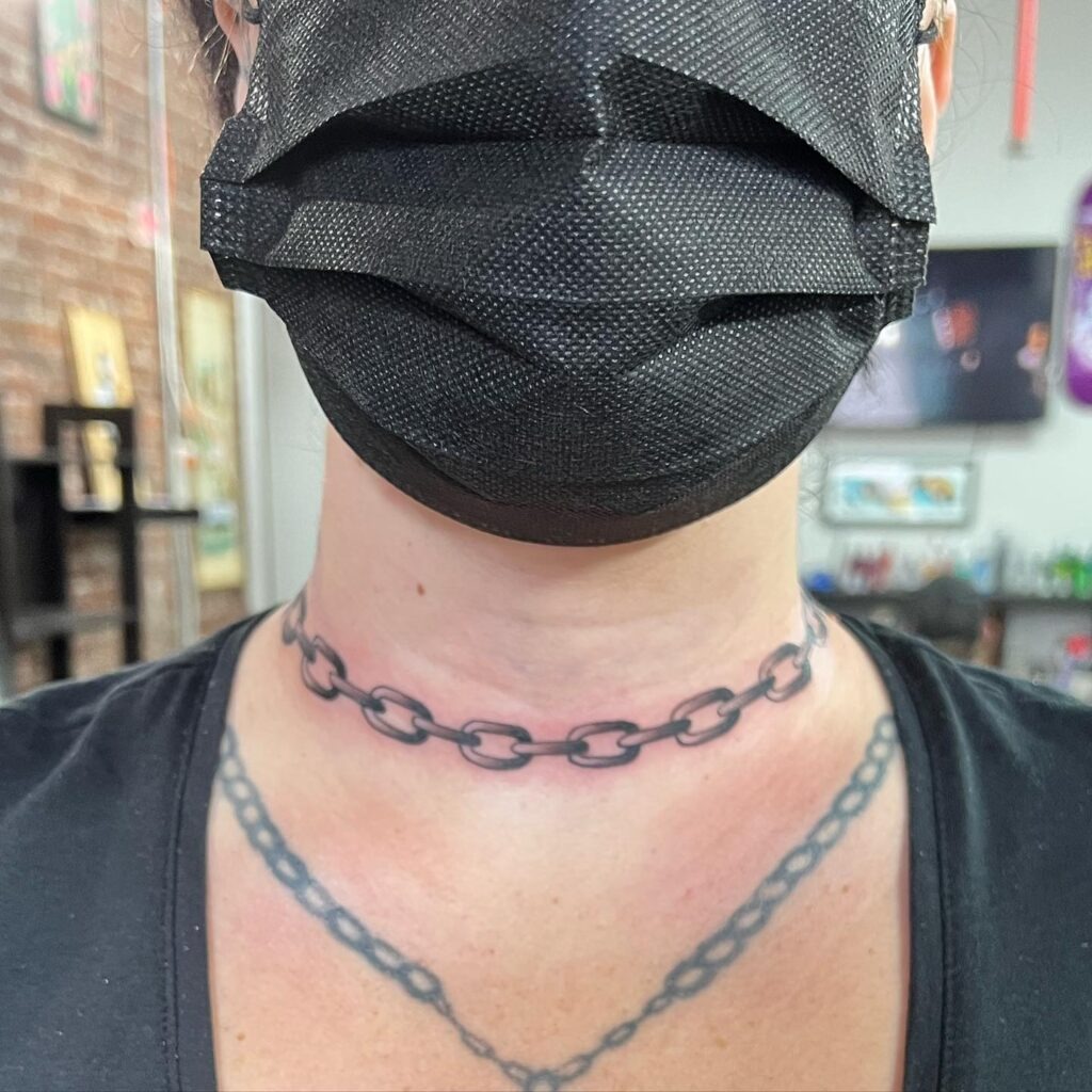 Laurel Wreath-Inspired Necklace Tattoo Tattoo Design