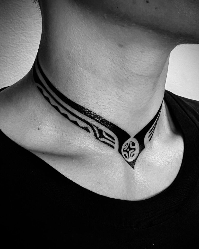 Necklace Tattoo Ideas for Men Tattoo Design