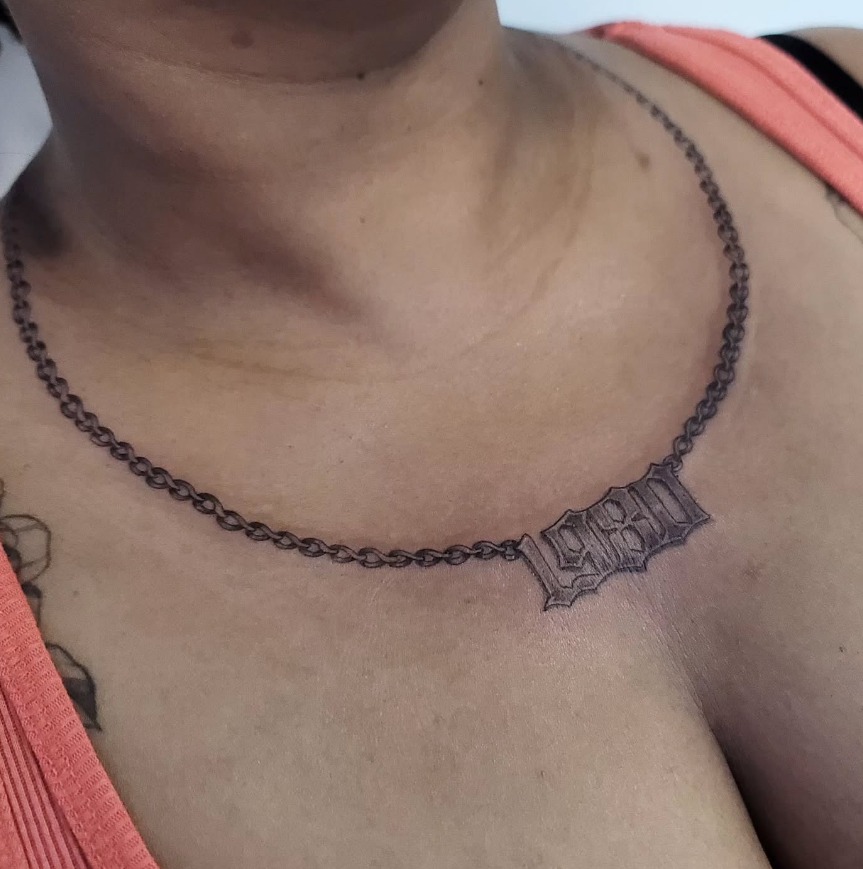 Ornamental Dotwork Collar Tattoo Tattoo Design