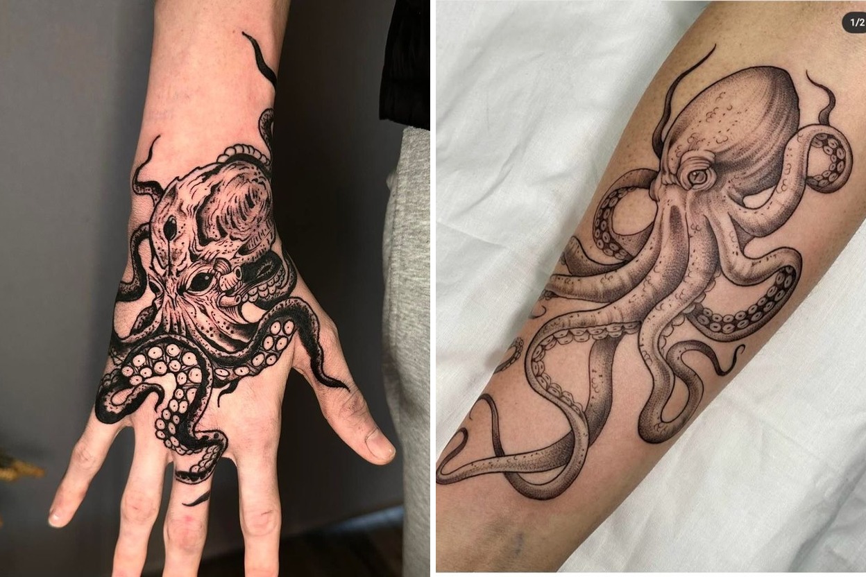 19+ Women Octopus Tattoo Ideas For Men And With Colorful Designs Black Art Fine Line And Cute Styles