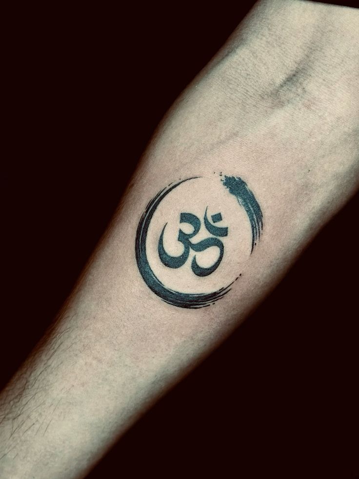 Enso Circle Om Tattoo Design