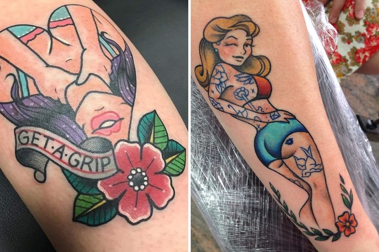 Women Pin Up Girl Tattoo Ideas That Make a Bold Artistic Statement Featured Lookbook Collage