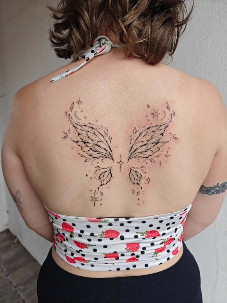 Angel Wings Back Tattoo Tattoo Design