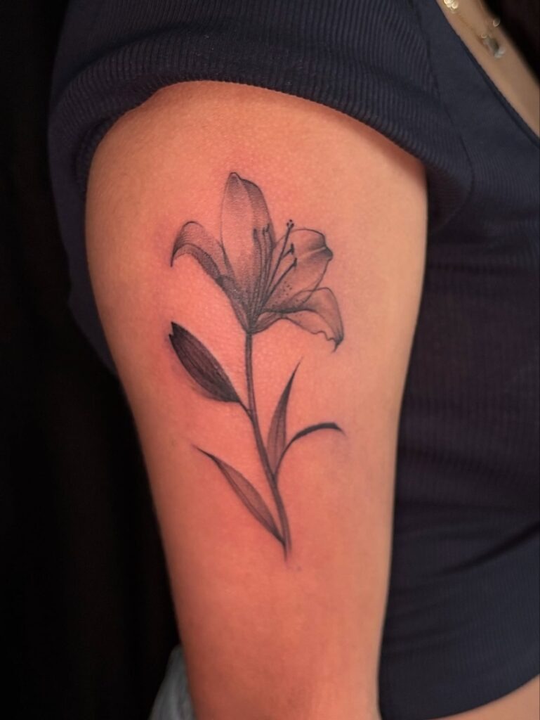Lily Upper Arm Tattoo Tattoo Design