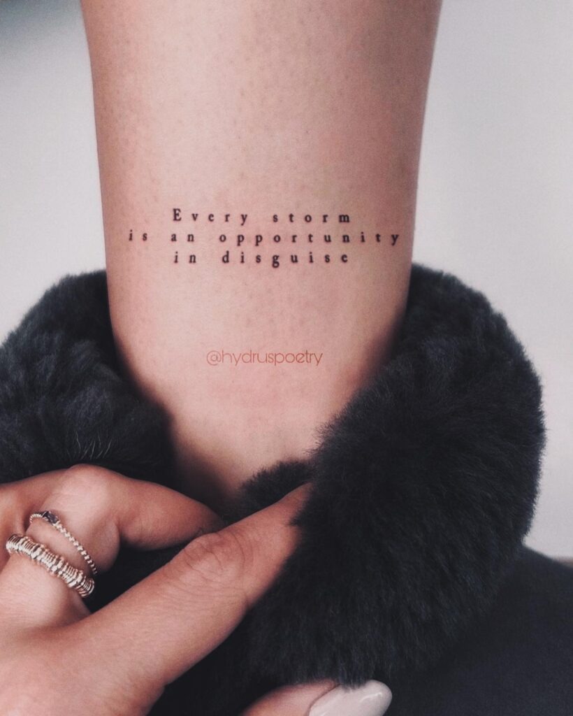 A Life Ain't a Life Till You Live It Quote Tattoo Tattoo Design