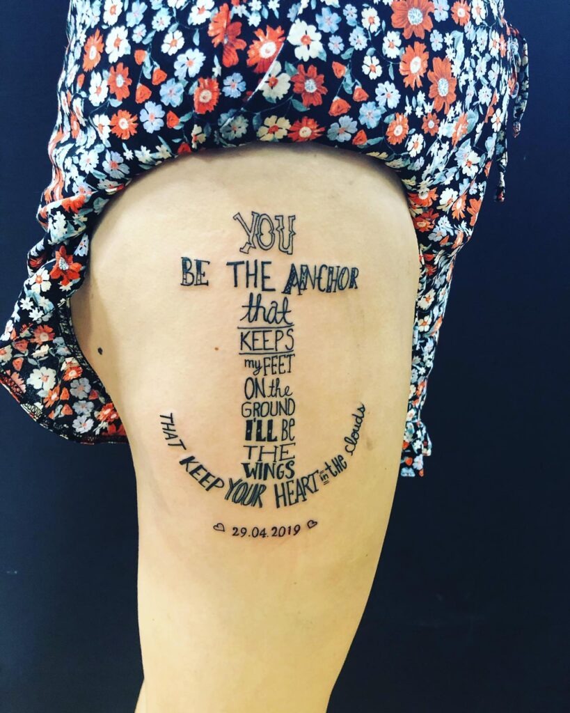 Celestial Dreams Quote Tattoo Tattoo Design