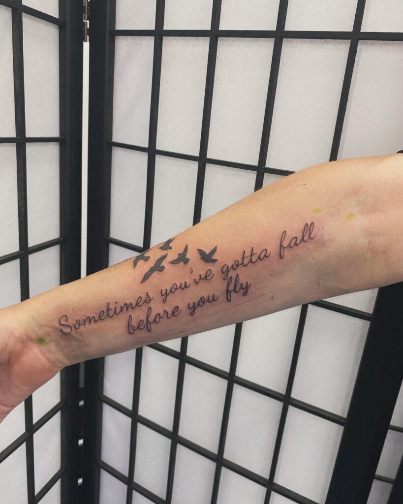 Faith Over Fear Quote Tattoo Tattoo Design