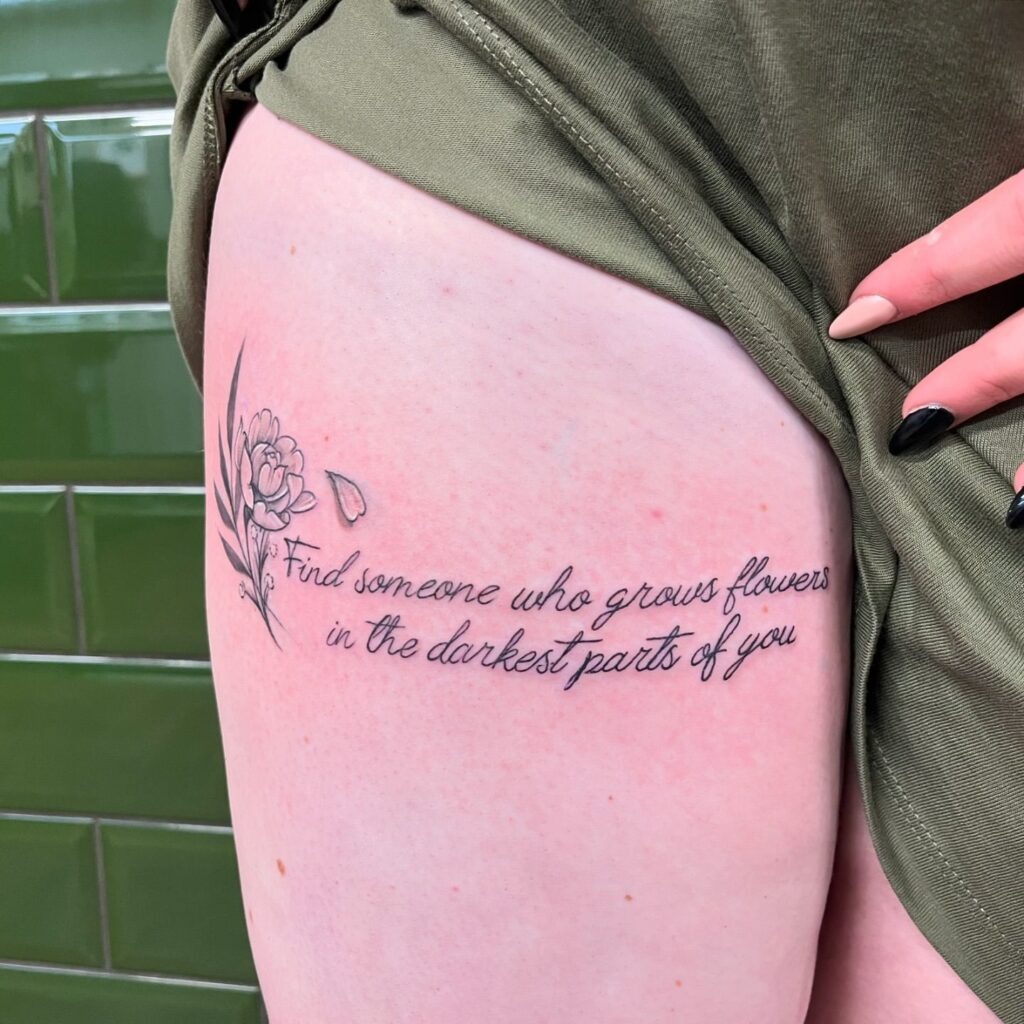 Love Your Infinite Self Quote Tattoo Tattoo Design