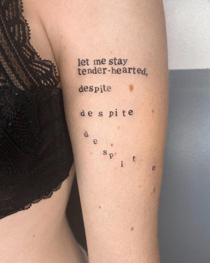 Meaningful Quote Tattoos for Women Tattoo Design