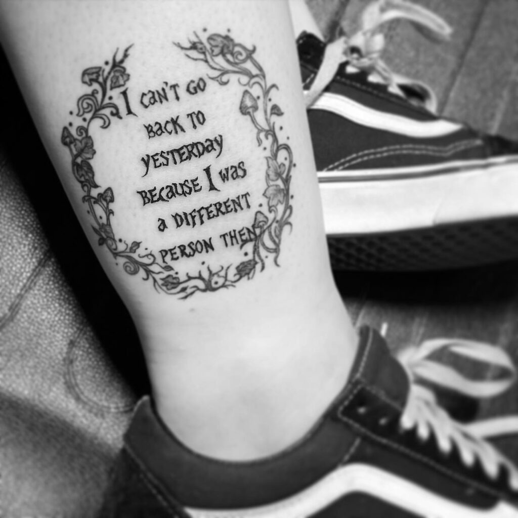 Past Troubles Over Quote Tattoo Tattoo Design