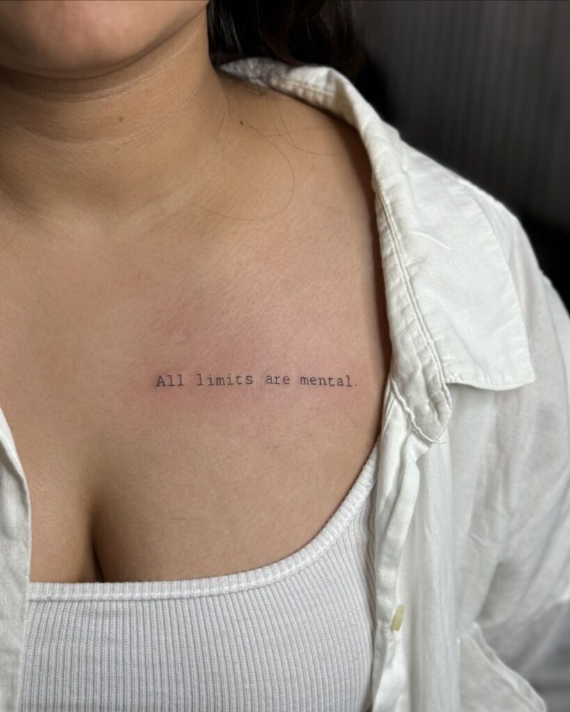 Quote Tattoos for Women About Strength Tattoo Design