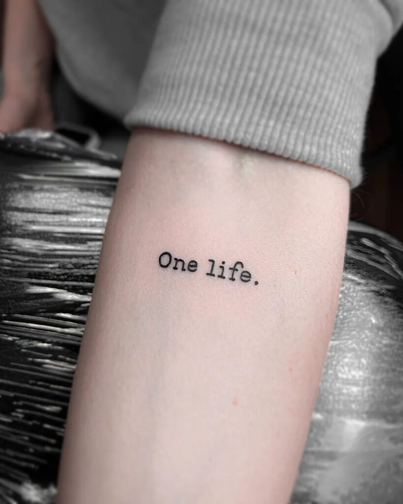 Self Love Quote Tattoo Tattoo Design