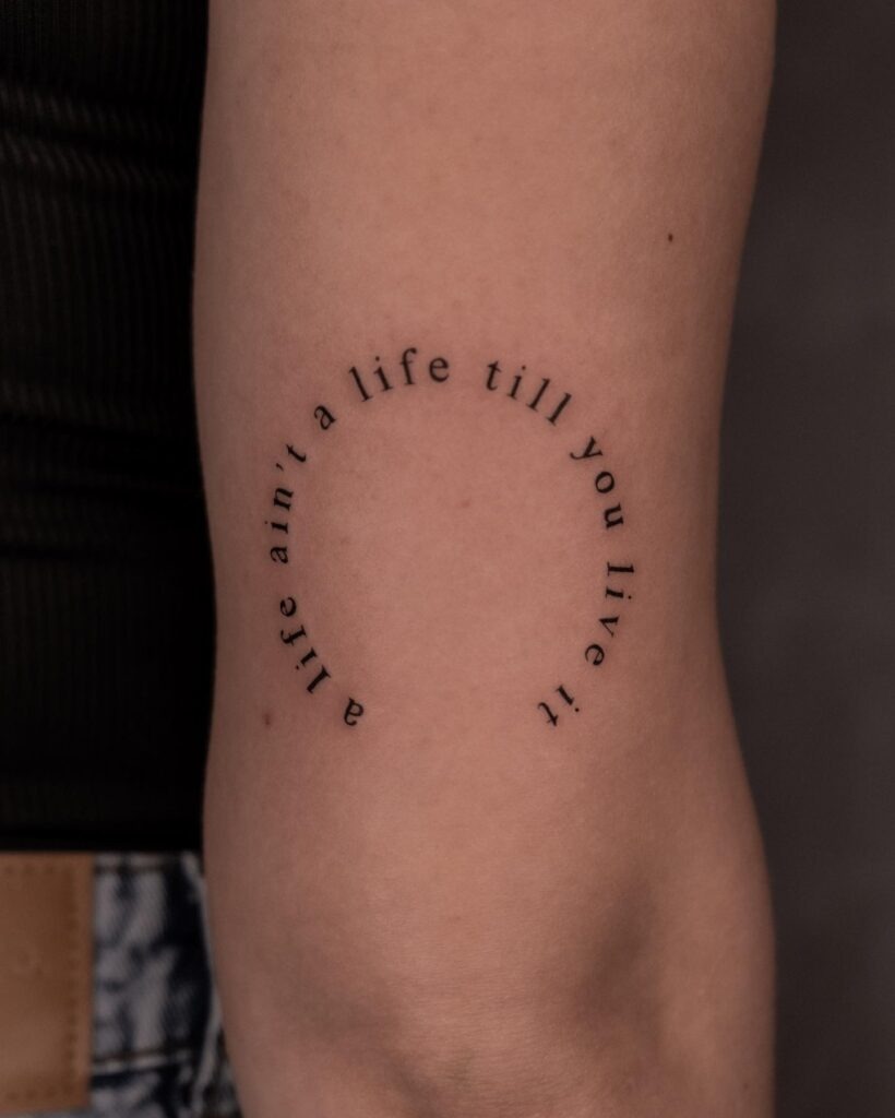 That You Are Here Quote Tattoo Tattoo Design