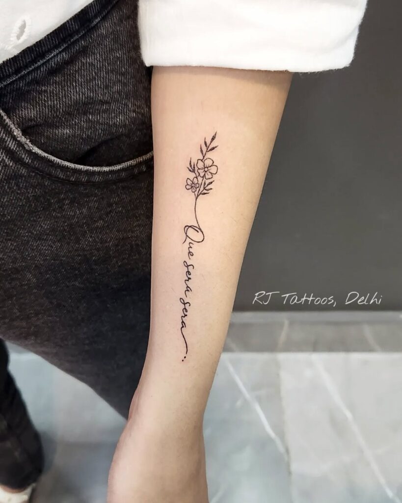 Turn the Pain Into Power Quote Tattoo Tattoo Design