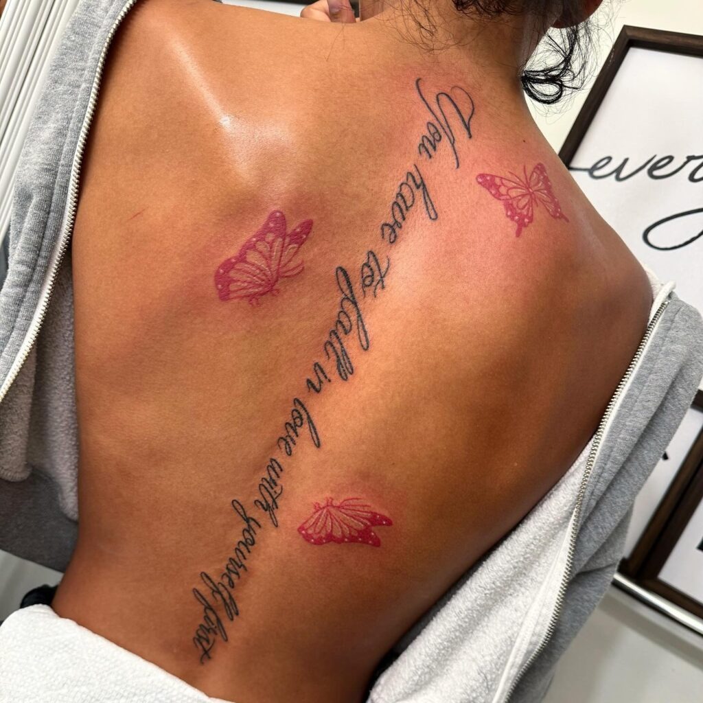 Whimsical Growth Quote Tattoo Tattoo Design