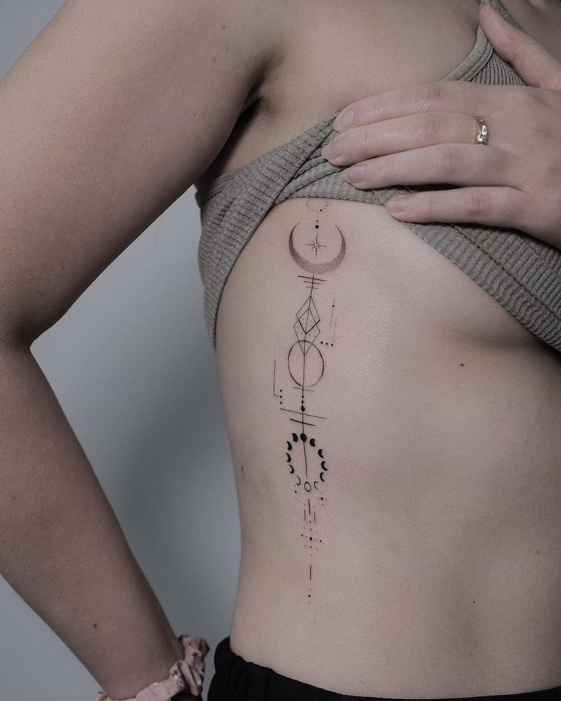 Minimalist Sun Symbol Tattoo Design