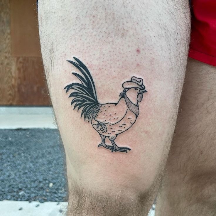 Cowboy with Guitar With Attitude Tattoo Design