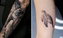 Sea Turtle Tattoo Ideas With Striking Visual Contrast