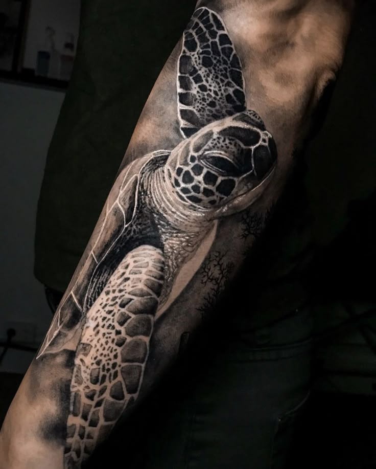 The artist demonstrated masterful realistic tattoo technique with this work.