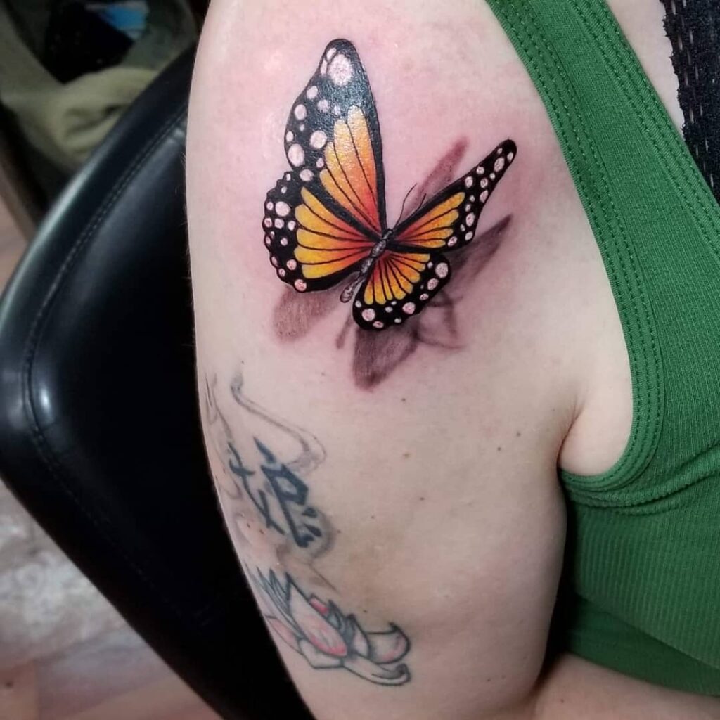 All-Seeing Floral Shoulder Tattoo Tattoo Design