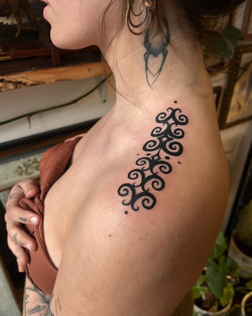 Blue Cherry Blossom Shoulder Tattoo Tattoo Design