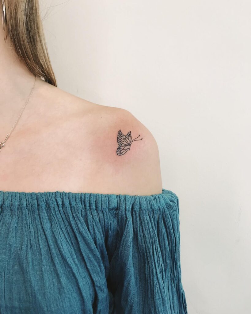 Bold Red Rose Shoulder Tattoo Tattoo Design