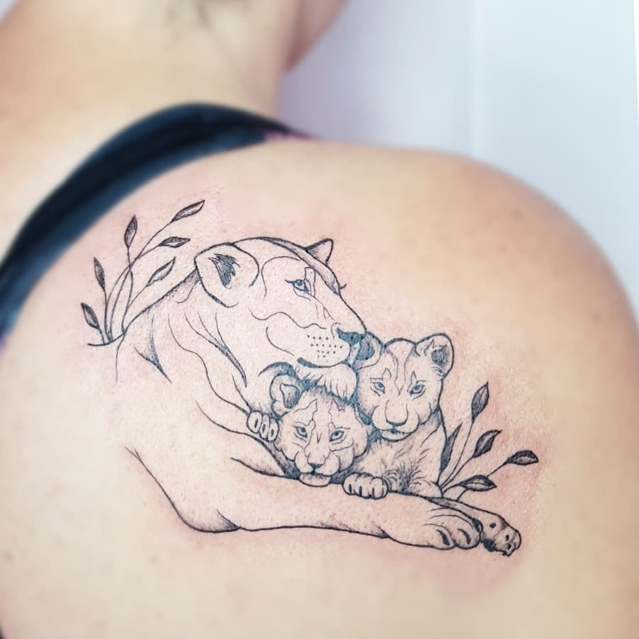 Geometric Floral Shoulder Tattoo Tattoo Design