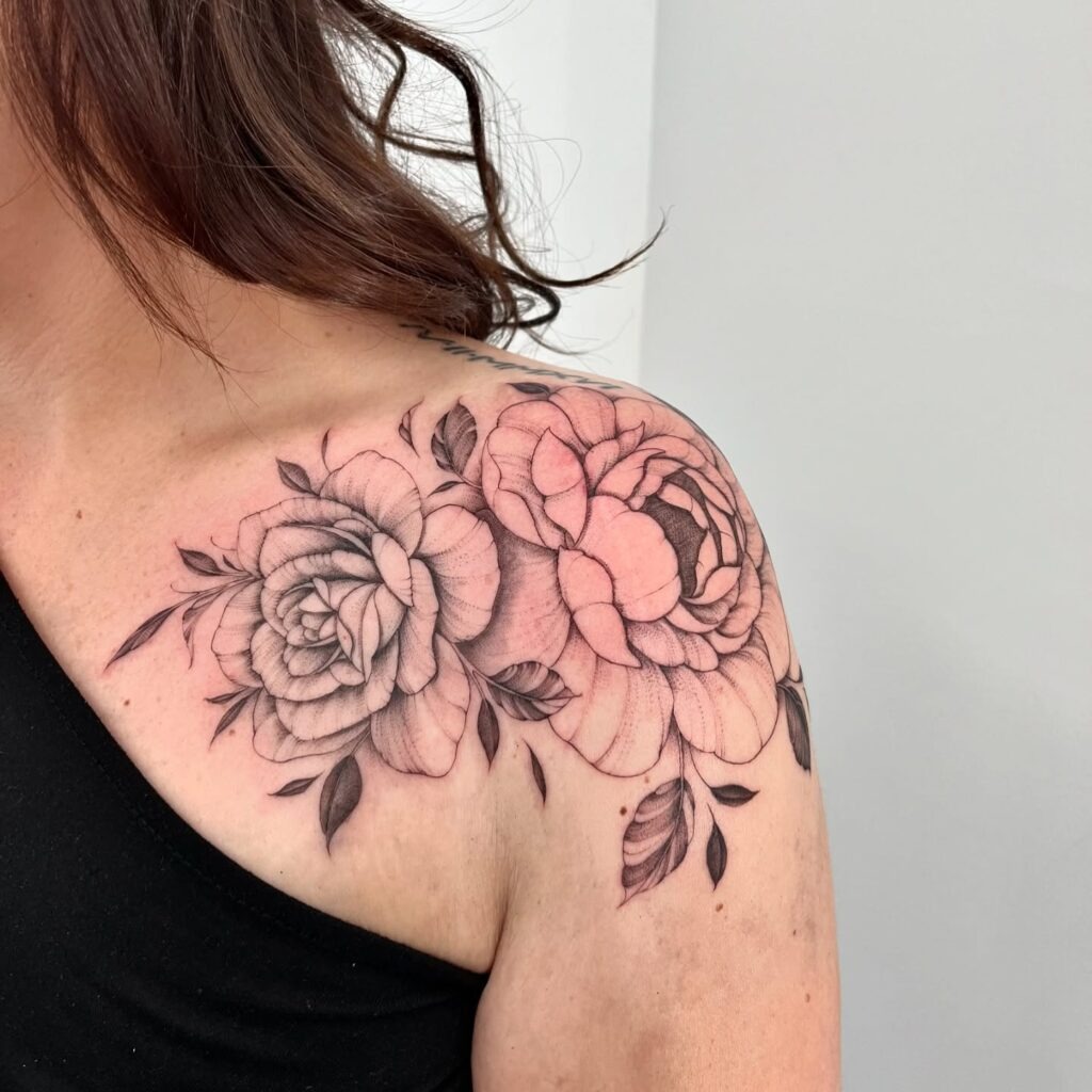 Greek-Inspired Shoulder Mandala Tattoo Tattoo Design