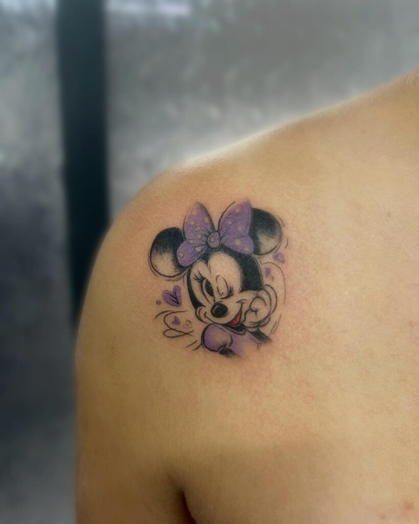 Minimalist Butterfly Shoulder Tattoo Tattoo Design