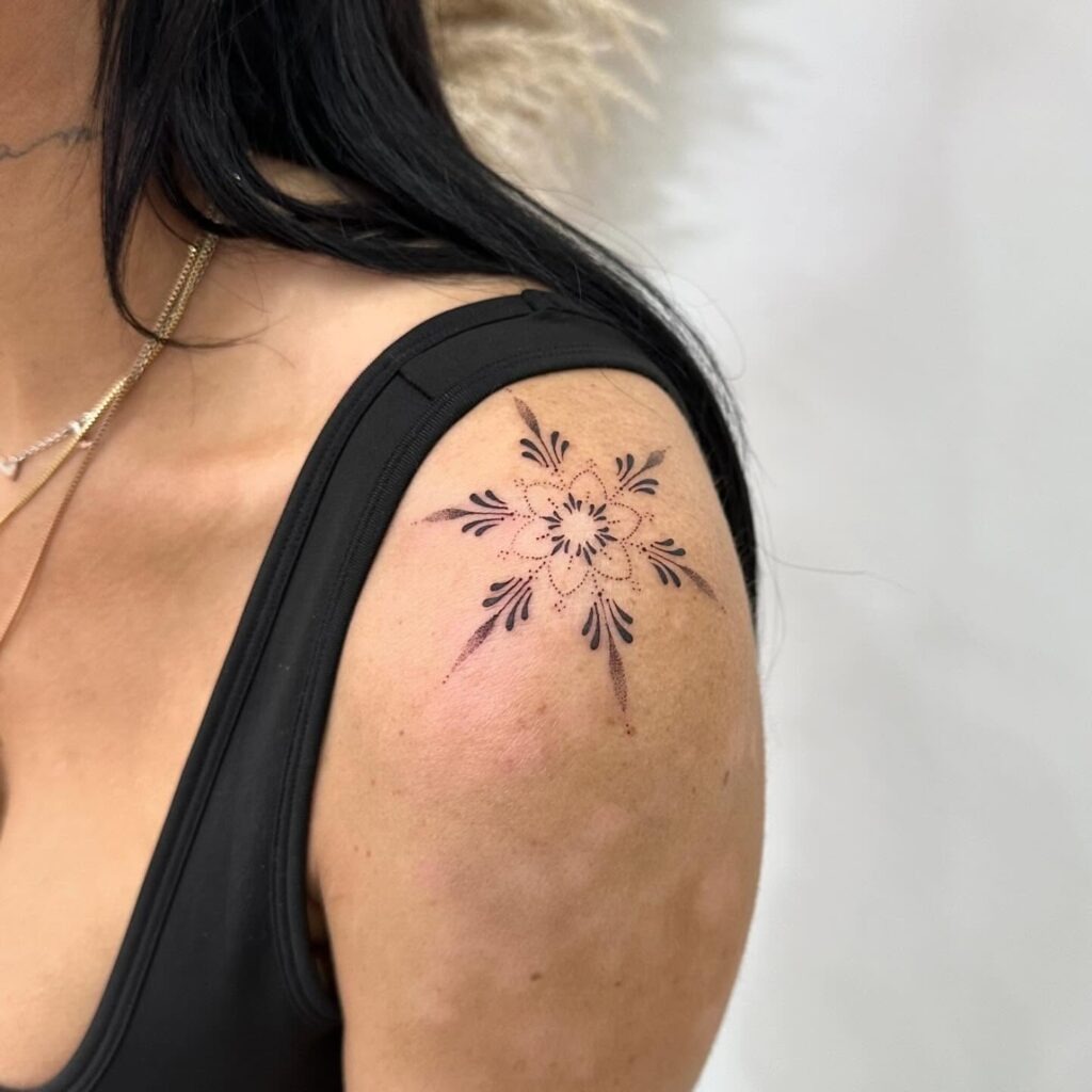Minimalist Star Shoulder Tattoo Tattoo Design