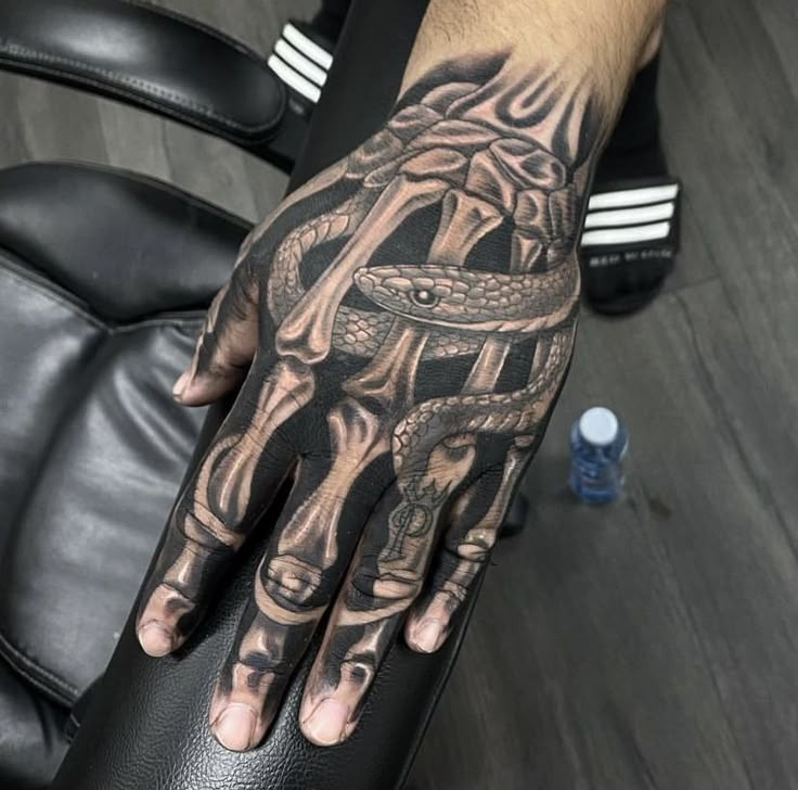 Clean Classic Bones Tattoo Design
