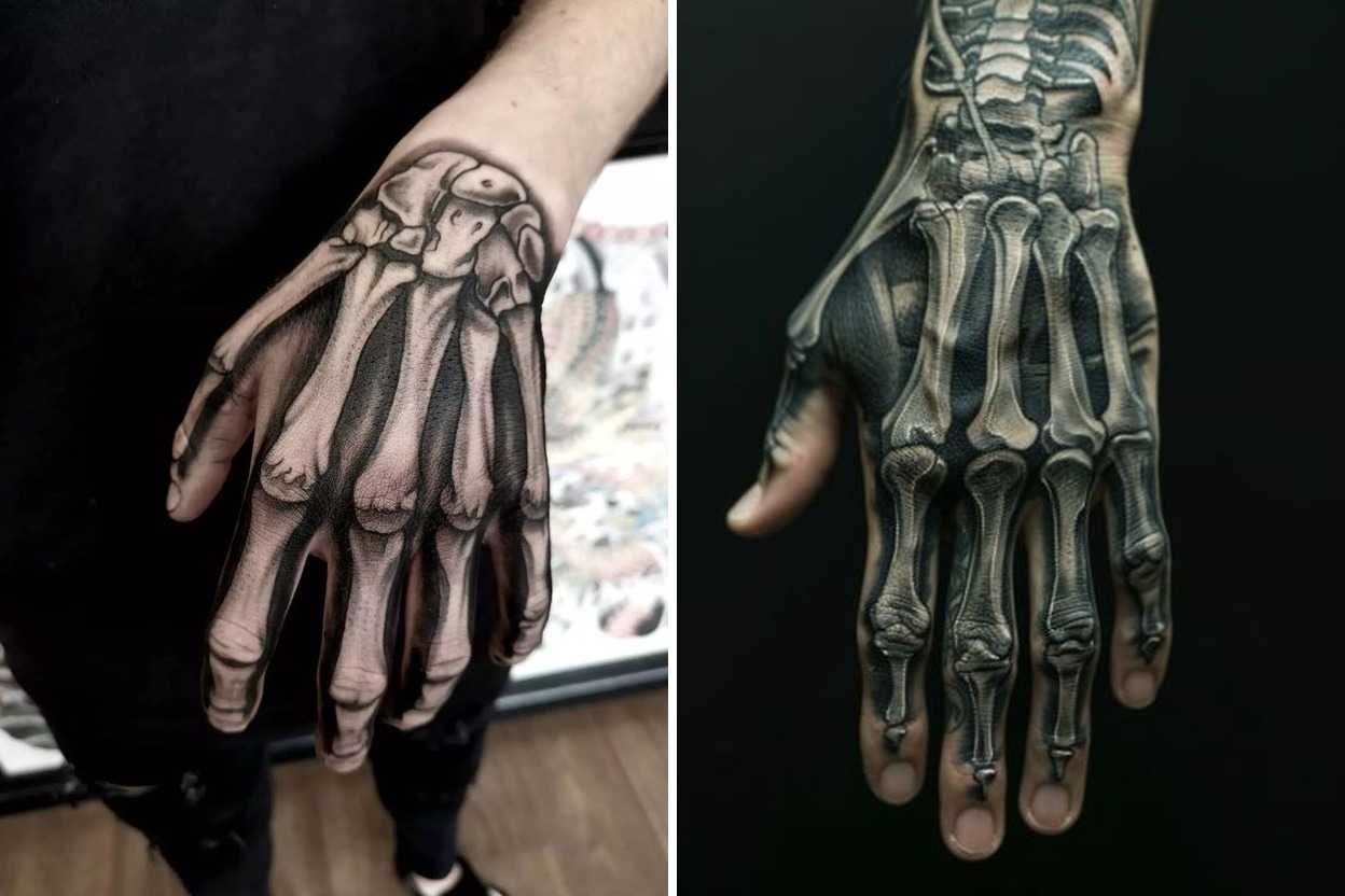 Women Skeleton Hand Tattoo Ideas That Make a Bold Artistic Statement Featured Lookbook Collage